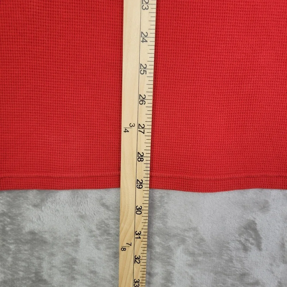 Polo Ralph Lauren Red‎ Long Sleeve Waffle Knit Pullover 2XL 100% Cotton Casual